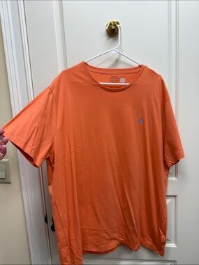 Polo by Ralph Lauren Orange Crew Neck Tee with Pony Logo